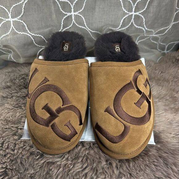 (K1) UGG Men's Scuff Logo Il Slippers, Size 11 - Picture 3 of 11